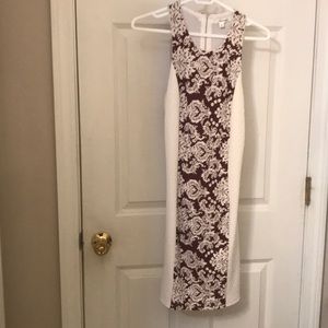 Sexy fitted paisley bodycon dress